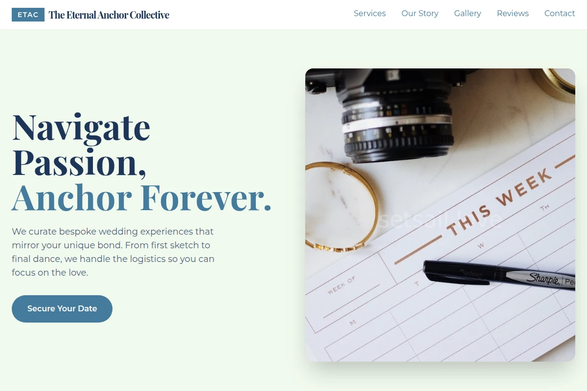 Deck Wedding Planner
